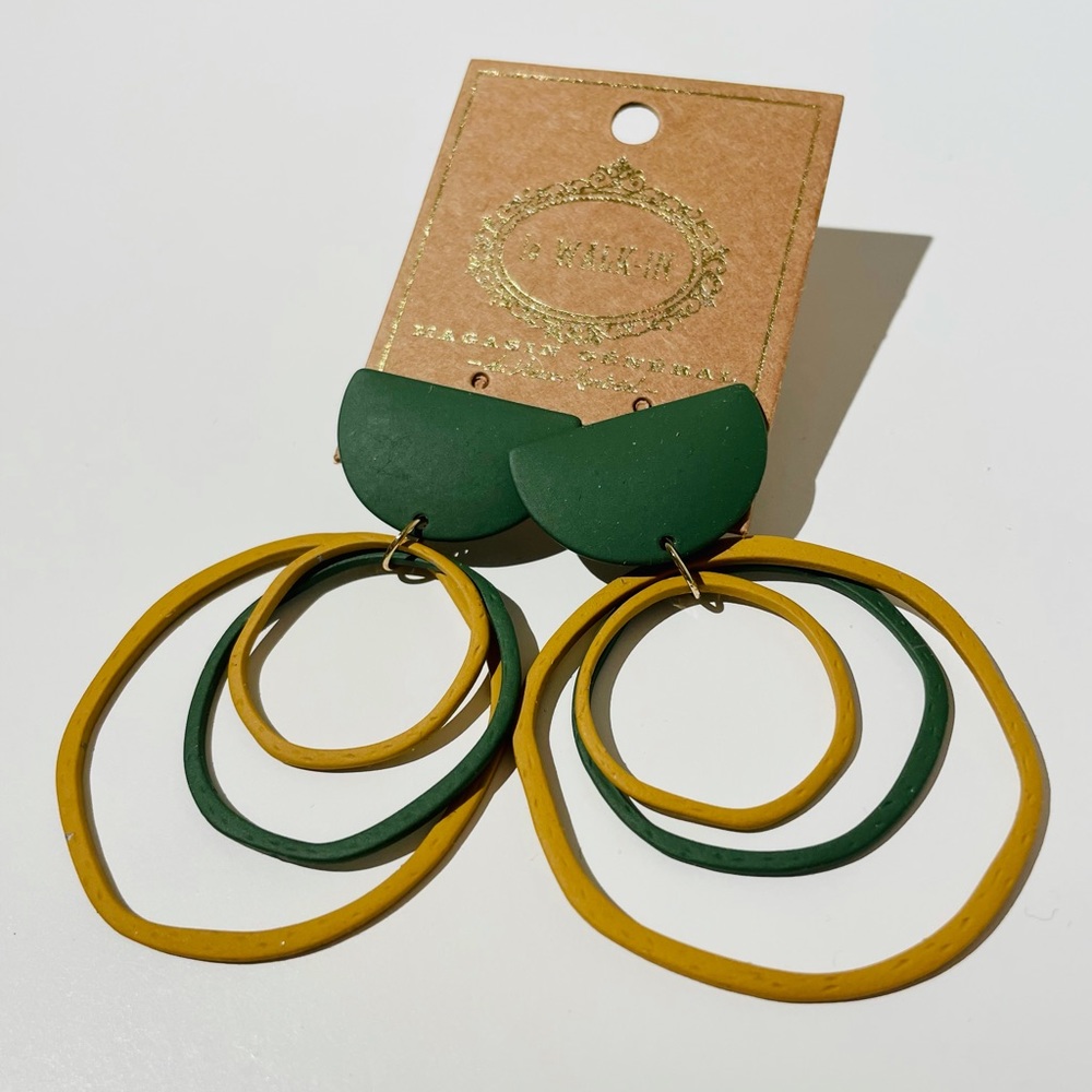 Statement hoop earrings